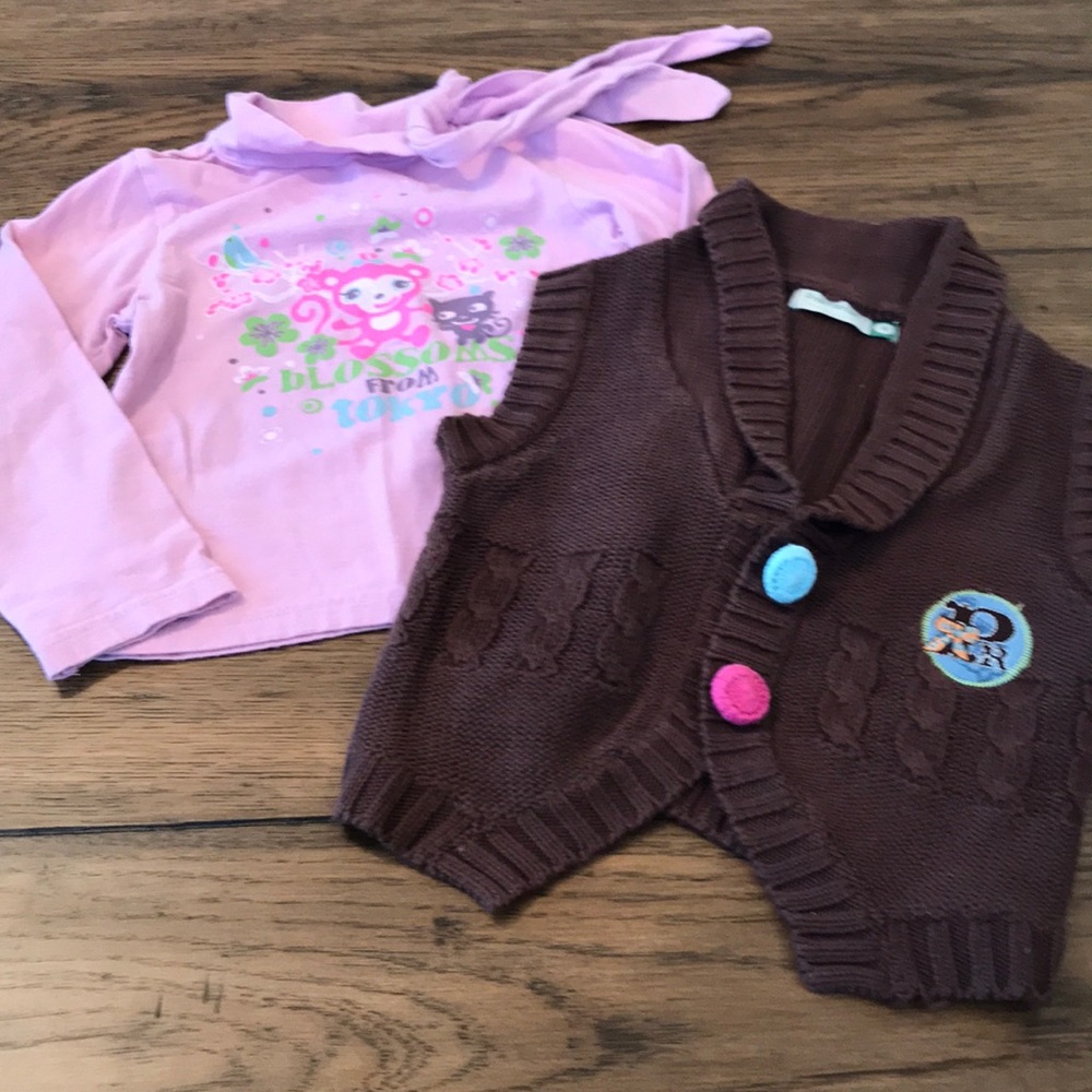 Bundle of 2 Premaman little girl items size 4